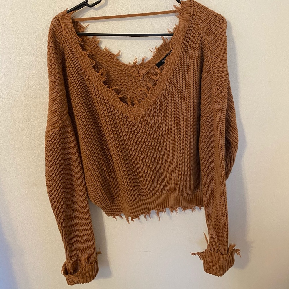 forever 21 brown sweater
